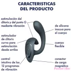 SATISFYER - G FOR GODDESS 1 RABBIT VIBRATOR DARK GRAY