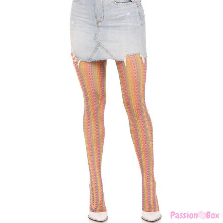 LEG AVENUE - MULTICOLOR CROCHET STOCKINGS