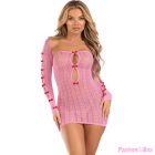 LEG AVENUE - DRESS HEART & BOWS PINK ONE SIZE