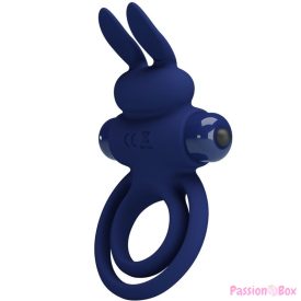 PRETTY LOVE - DAREY DOUBLE VIBRATING RING RABBIT BLUE