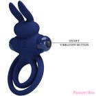 PRETTY LOVE - DAREY DOUBLE VIBRATING RING RABBIT BLUE