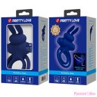 PRETTY LOVE - DAREY DOUBLE VIBRATING RING RABBIT BLUE