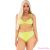 LEG AVENUE - TOP & PANTIES YELLOW WITH STRAPS