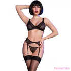 CHILIROSE - CR 4692 SET FOUR PIECES BLACK XL