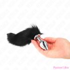 KINK - ANAL PLUG SIZE M 8 X 3.5 CM WITH SYNTHETIC TAIL 40 CM BLACK