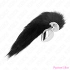 KINK - ANAL PLUG SIZE L 10 X 4 CM WITH SYNTHETIC TAIL 40 CM BLACK
