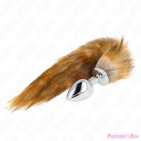   KINK - ANAL PLUG SIZE L 10 X 4 CM WITH SYNTHETIC TAIL 40 CM BROWN
