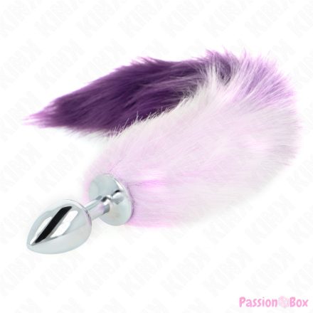 KINK - ANAL PLUG SIZE S 7 X 3 CM WITH SYNTHETIC TAIL 40 CM PURPLE