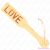 KINK - BAMBOO PALETTE WORD LOVE 32 X 5.5 CM