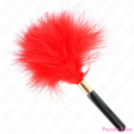 KINK - RED GOLD METAL TICKLE FEATHERS 18 CM