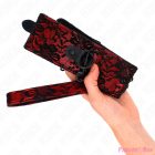 KINK - LACE NECKLACE WITH BELT WITH REAL LEATHER BELT 105 CM / 44 X 5.5 CM