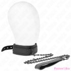 KINK - NEOPRENE BONDAGE COLLAR MODEL 1 WITH BELT 78 CM ADJUSTABLE 37.5 X 49.5 CM