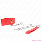 KINK - RED DIAMOND NECKLACE WITH BELT 65 CM AJDUSTABLE 35-51 CM X 7 CM