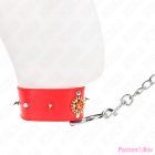 KINK - RED DIAMOND NECKLACE WITH BELT 65 CM AJDUSTABLE 35-51 CM X 7 CM