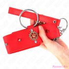 KINK - RED DIAMOND NECKLACE WITH BELT 65 CM AJDUSTABLE 35-51 CM X 7 CM