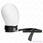 KINK - NECKLACE WITH LEASH 116 CM WITH SILVER STUDS MODEL 4 BLACK ADJUSTABLE 40-48 CM X 6 CM