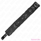 KINK - COLLAR WITH LEASH 65 CM WITH RESTRICTIONS BLACK 36-42 CM X 5.5 CM