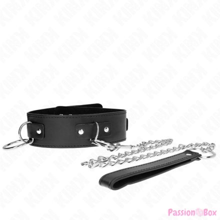 KINK - NECKLACE WITH LEASH 65 CM 3 RING MODEL 2 ADJUSTABLE 36-43 CM X 5 CM