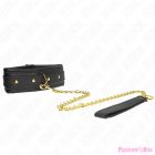 KINK - NECKLACE WITH SPONGE IMITATION LEATHER STRAP MODEL 1 ADJUSTABLE 37-54 CM X 3 CM