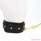 KINK - NECKLACE WITH SPONGE IMITATION LEATHER STRAP MODEL 1 ADJUSTABLE 37-54 CM X 3 CM