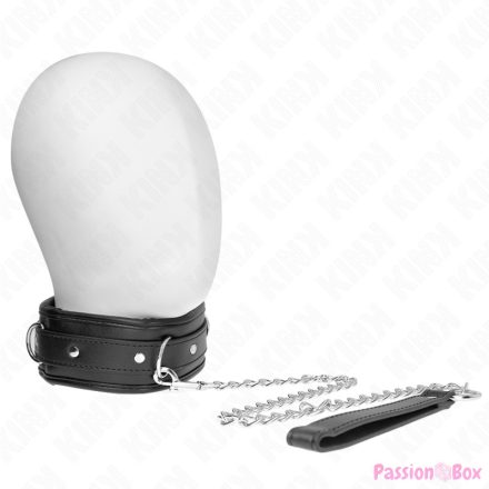 KINK - NECKLACE WITH SPONGE IMITATION LEATHER STRAP MODEL 3 ADJUSTABLE 37-54 CM X 3 CM