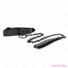 KINK - COLLAR WITH DARK LEASH 65 CM ADJUSTABLE 37-54 CM X 3 CM