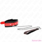 KINK - NECKLACE WITH RED STRAP 65 CM AJUSTABLE 36-43 CM X 5 CM