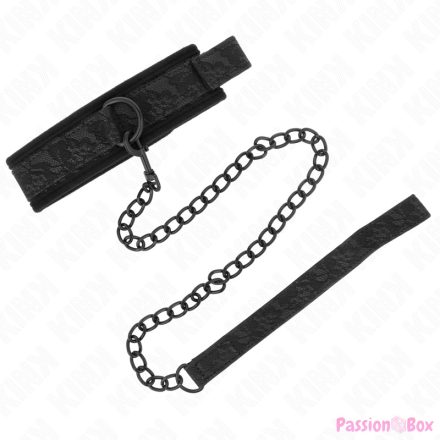 KINK - BASIC MODEL COLLAR WITH LEASH 77 CM MODEL 5 AJUSTABLE 34-54 CM X 5 CM