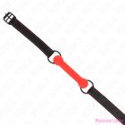 KINK - BONE GAG WITH LEATHERETTE STRAP RED ADJUSTABLE 41-57 CM