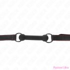KINK - BONE GAG WITH LEATHERETTE STRAP BLACK ADJUSTABLE 41-57 CM
