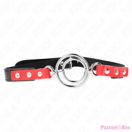 KINK - GAG WITH MULTIPLE O-RINGS 4 / 4.8 CM RED 38 X 56 CM