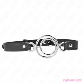 KINK - GAG WITH MULTIPLE O-RINGS 5 CM BLACK 63 X 2.5 CM