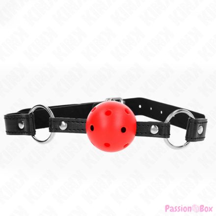KINK - HOLLOW HARD RED BALL 4.5 CM GAG MODEL 1 63.5 X 2 CM