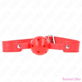 KINK - RED BREATHABLE BALL 4.5 CM GAG 65 x 2.5 CM