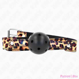 KINK - LEOPARD BREATHABLE BALL 4.5 CM GAG 65 x 2.5 CM