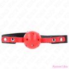 KINK - RED HOLLOW HARD BALL 4 CM GAG BLACK STRAP 60 x 2 CM ADJUSTABLE 37-52 CM