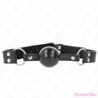 KINK - SOFT AND SOLID BALL 4 CM GAG WITH LEATHERETTE STRAP 62 x 2.5 CM ADJUSTABLE 42-58 CM