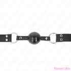 KINK - SOFT AND SOLID BALL 4 CM GAG WITH LEATHERETTE STRAP 62 x 2.5 CM ADJUSTABLE 42-58 CM