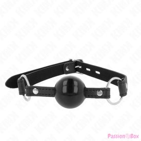 KINK - TPE BALL 4 CM GAG WITH BLACK LOCK 60 x 2 CM