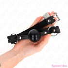 KINK - TPE BALL 4 CM GAG WITH BLACK LOCK 60 x 2 CM