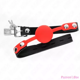 KINK - SILICONE BALL 4 CM GAG WITH LOCK 60 x 2 CM