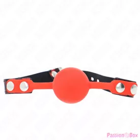 KINK - MODEL 2 SILICONE BALL 4 CM GAG WITH LOCK 60 x 2 CM