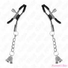 KINK - SILVER BELL PENDANT NIPPLE CLAMPS 6 CM