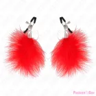 KINK - FEATHER NIPPLE CLAMP RED 7 CM