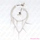 KINK - NIPPLE CLAMPS WITH SPIKES CHAINS 30 CM