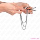 KINK - NIPPLE CLAMPS WITH 3 CHAINS SILVER 20/23/28 CM