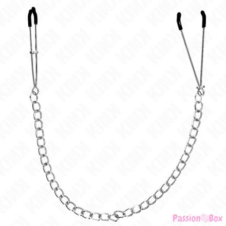KINK - THIN NIPPLE CLAMPS WITH THICK CHAIN 30 CM