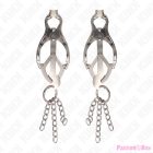 KINK - JAPANESE CLOVER NIPPLE CLAMPS WITH LITTLE CHAINS SILVER