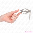 KINK - JAPANESE CLOVER NIPPLE CLAMPS WITH LITTLE CHAINS SILVER