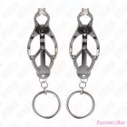 KINK - O-RING JAPANESE CLOVER NIPPLE CLAMPS SILVER